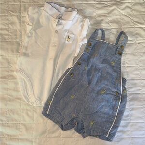 Janie and Jack White and Blue Kids Matching Set